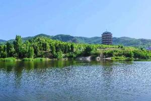 园区湖景图